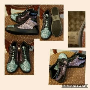 Size 6 Multi colored Hi-tops